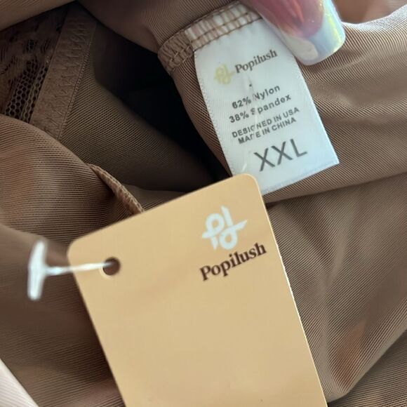 Popilush Lace Shapewear Bodysuit Tummy Control Backless V Neck Thongs Sh… - Picture 11 of 15